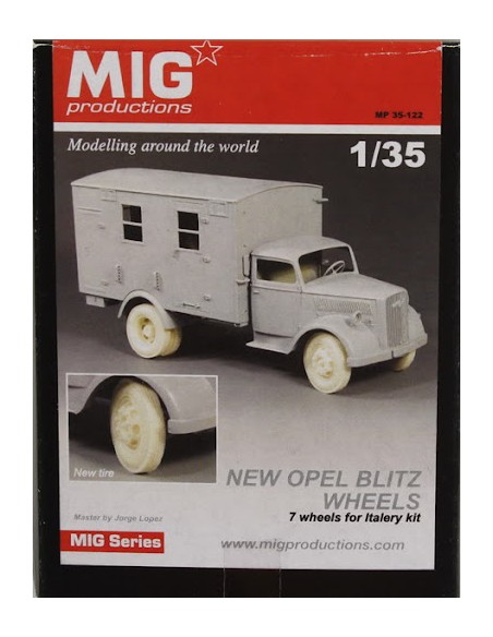 OPEL BLITZ WHEELS CIVIL PATTERN 7 PCS