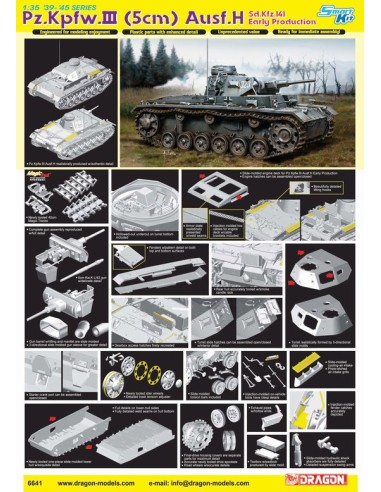 Pz.Kpfw.III (5cm) Ausf.H Sd.Kfz.141 Early...