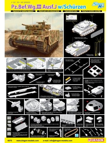 Pz.Bef.Wg.III Ausf.J w/Schurzen LEER DESCRIPCION