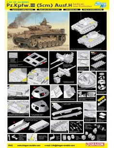 German PzKpfw.III (5cm) Ausf.H Sd.Kfz.141 Late Production... 2