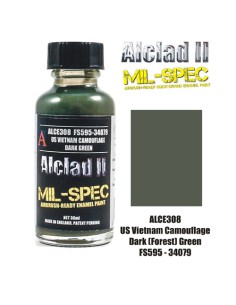 ALCLAD II MIL-SPEC ALC-E308 US VIETNAM CAMOUFLAGE DARK...