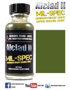 ALCLAD II MIL-SPEC ALCE309  PAINT "INTERIOR GREEN USN /...