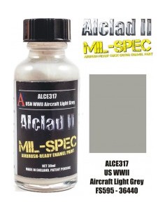 ALCLAD II MIL-SPEC ALC-E317 USN WWII AIRCRAFT LIGHT GREY