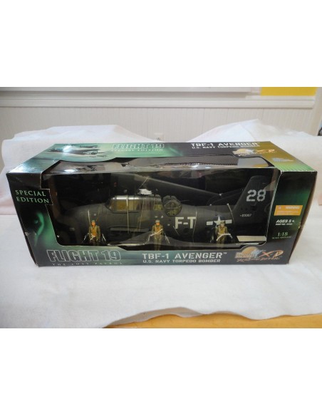 Grumman TBF-1 Avenger Plane u.s navy torpedo BOMBER 1/18