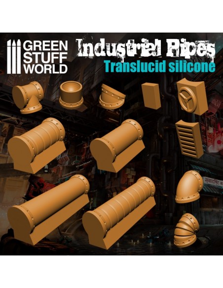 MOLDE SILICONA TUBERÍAS INDUSTRIALES