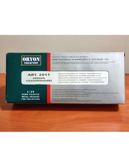 Hand Painted Metal Soldiers German Volksgrenadiers