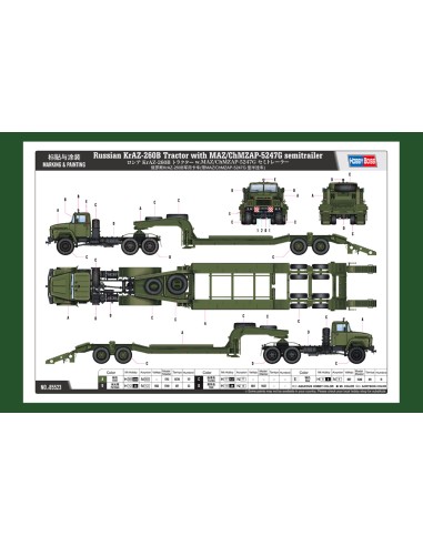 Russian KrAZ-260B & ChMZAP-5247G  LEER...