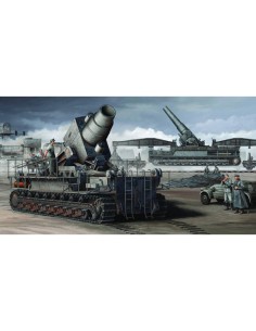 Morser Karl-Gerat 040/041 (Initial Version) on railway...