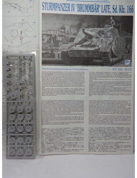 GERMAN PANZER STURMPANZER IV BRUMMBAR LATE SD. KFZ. 166 LEER DESCRIPCION