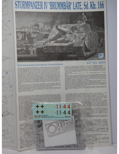 GERMAN PANZER STURMPANZER IV BRUMMBAR LATE SD....