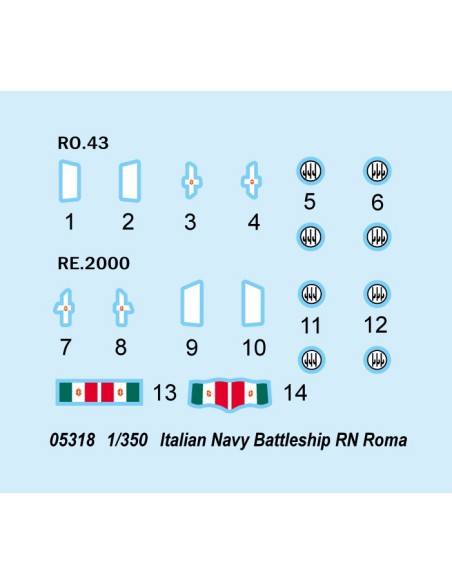 Italian Navy Battleship RN Roma