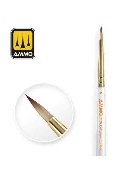 AMMO MIG COLECCIÓN DE PINCELES CÓNICO Ø2