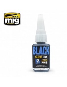 CIANOACRILATO NEGRO DE SECADO LENTO