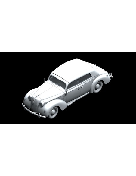 Admiral Cabriolet with open cover, WWII German Passenger Car