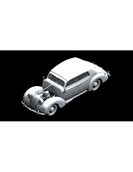 Admiral Cabriolet with open cover, WWII German Passenger Car