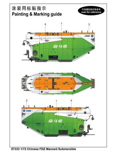Full Ocean Deep Manned Submersible Fen Dou Zhe