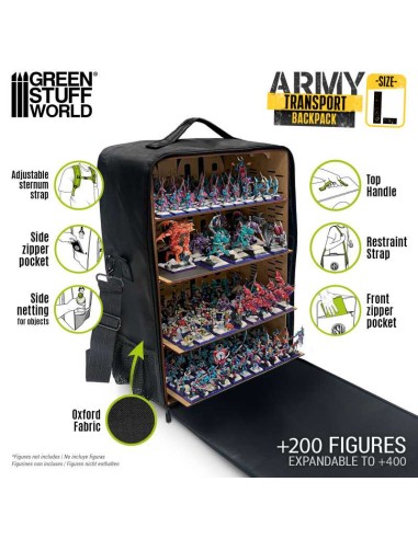 MOCHILA TRANSPORTE MINIATURAS L