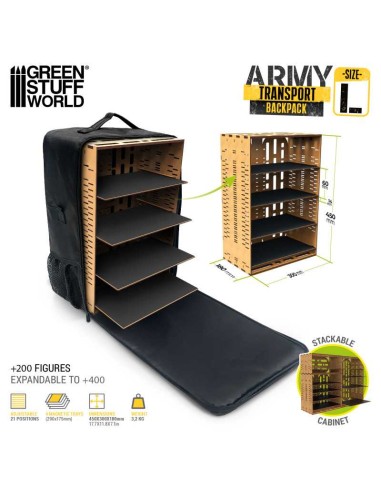 MOCHILA TRANSPORTE MINIATURAS L