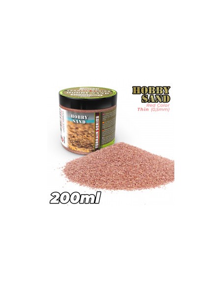 ARENA MODELISMO FINA 200ML - ROJA