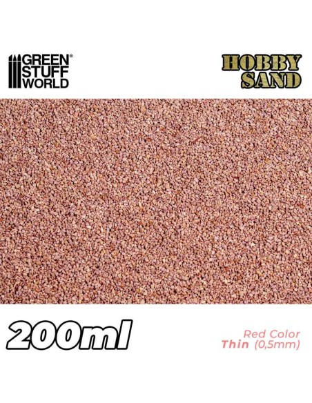 ARENA MODELISMO FINA 200ML - ROJA