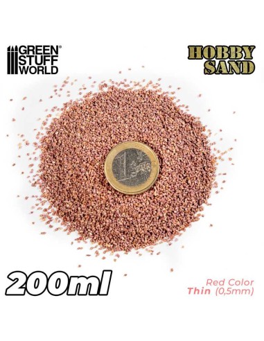 ARENA MODELISMO FINA 200ML - ROJA