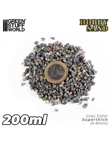 ARENA MODELISMO EXTRA-GRUESA 200ML - GRIS OSCURO