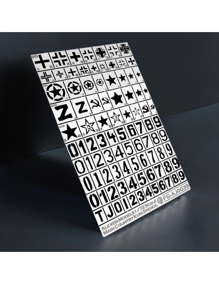 PLANTILLA PARA 1/72 VARIOS PAISES