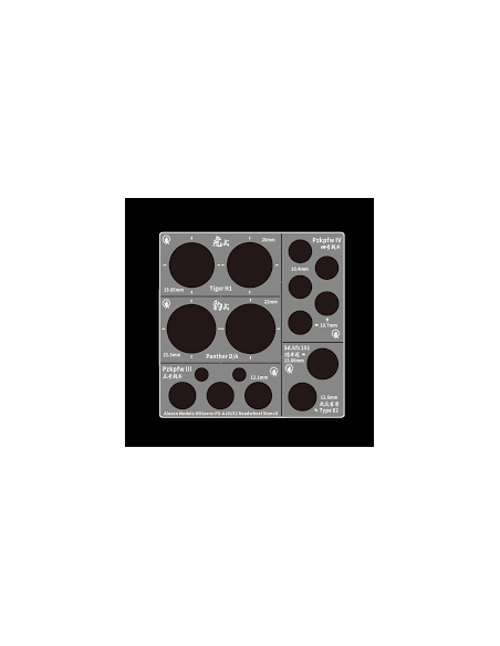 PLANTILLA PARA RUEDAS VARIOS MODELOS TIGER, PHANTER PANZER IV ETC...