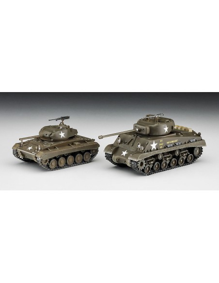 M4A3E8 Sherman And M24 Chaffee 'U.S. Army Main Battle Tank Combo' (2 Kits In The Box)