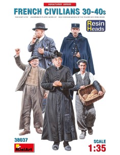 French Civilians 30-40s. (resin heads)