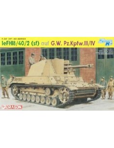 DRAGON - leFH18/40/2 (sf) auf G.W. Pz.Kpfw.III/IV 1/35