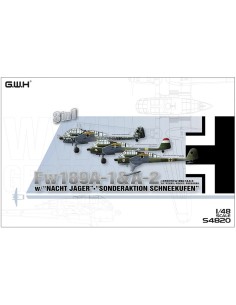 WWII Fw 189 A1 y A2 Nacht Jager Alemán con patines...