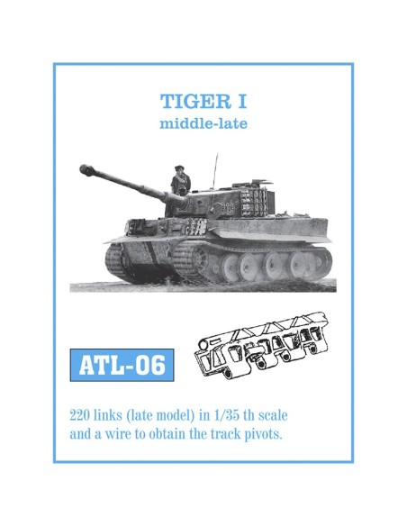 1/35 Oruga metálica TIGER I Medio-Tardío