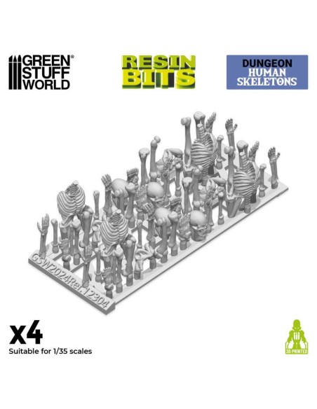 SET IMPRESO EN 3D - ESQUELETOS HUMANOS 1:35