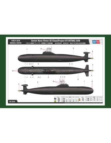 Soviet Navy Victor III Class (Project 671RTMK) SSN