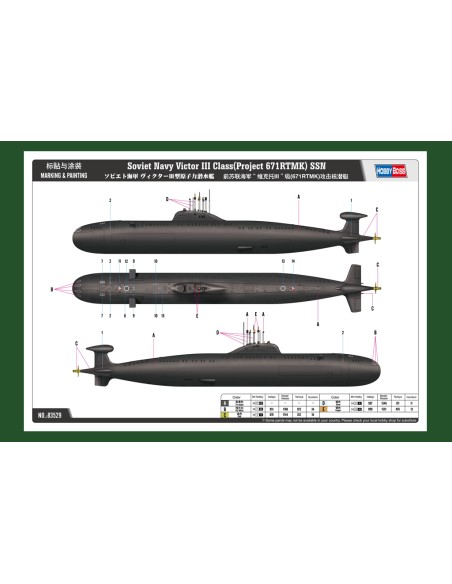 Soviet Navy Victor III Class (Project 671RTMK) SSN