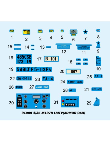 M1078 LMTV Cargo Truck w/ Armor Cab