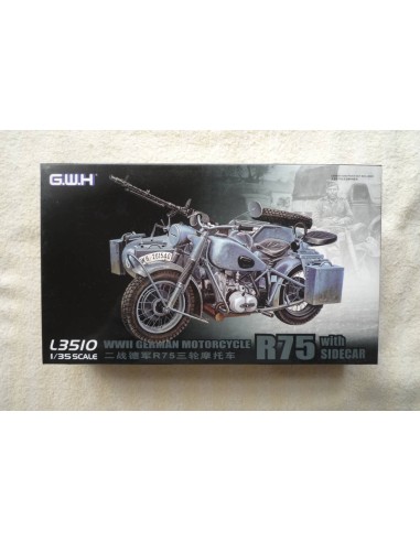 German IIWW Motorcycle BMW R75 with Sidecar