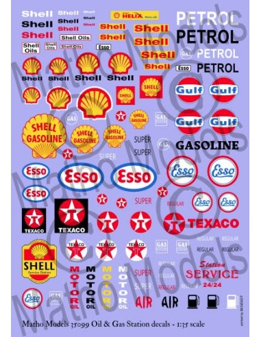 Oil & Gas Station decals