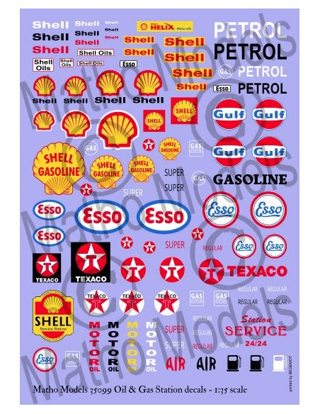 Oil & Gas Station decals