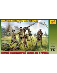 Soviet DSHK Machine gun with crew WWII 2