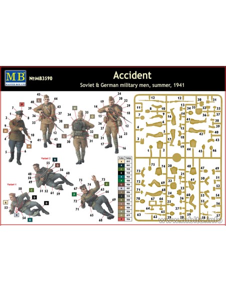 Accident. Soviet & German military men, summer 1941