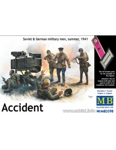 Accident. Soviet & German military men, summer 1941