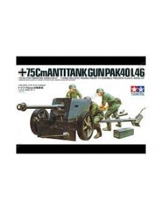 TAMIYA - 7.5 Cm ANTITANK GUN PAK 40/L46    1/35     35047