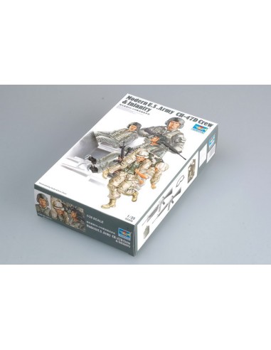 Modern U.S. Army CH-47D Crew & Infantry