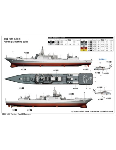 PLA Navy Type 055 Destroyer 1/200