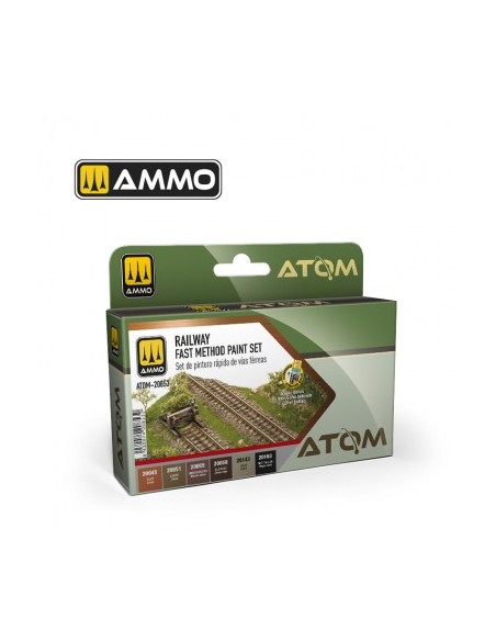 ATOM Set de pintura rápida de Vías Férreas