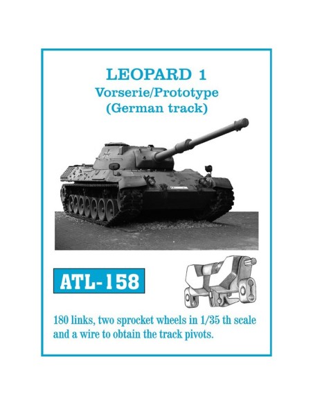 1/35 ORUGAS METÁLICAS LEOPARD 1 VORSERIE / PROTOTIPO ALEMANA