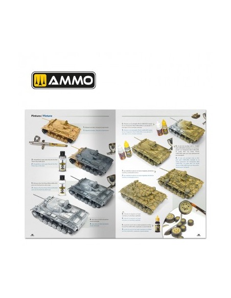Cómo Pintar Tanques Alemanes de Mediados de la 2GM (FEB 1943 - SEP 1944) (Bilingüe)