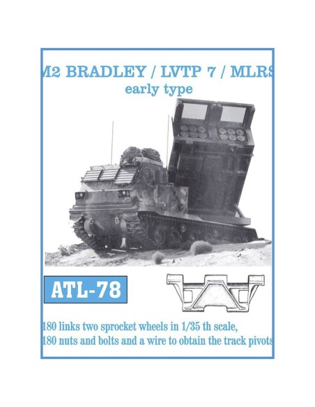 1/35 ORUGAS METÁLICAS M2 BRADLEY / LVTP 7 /MLRS MODELO INICIAL